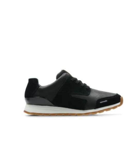 CLARKS - MYLES STREET BLACK LEATHER CLARKS - MYLES STREET BLACK LEATHER